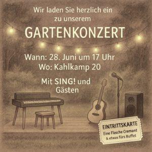 Einladung zum Gartenkonzert