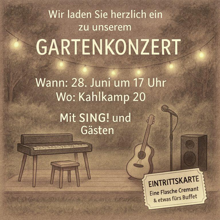 Einladung zum Gartenkonzert