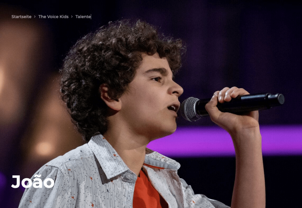 João ist bei The Voice Kids 2023 dabei – und eine Runde weiter!